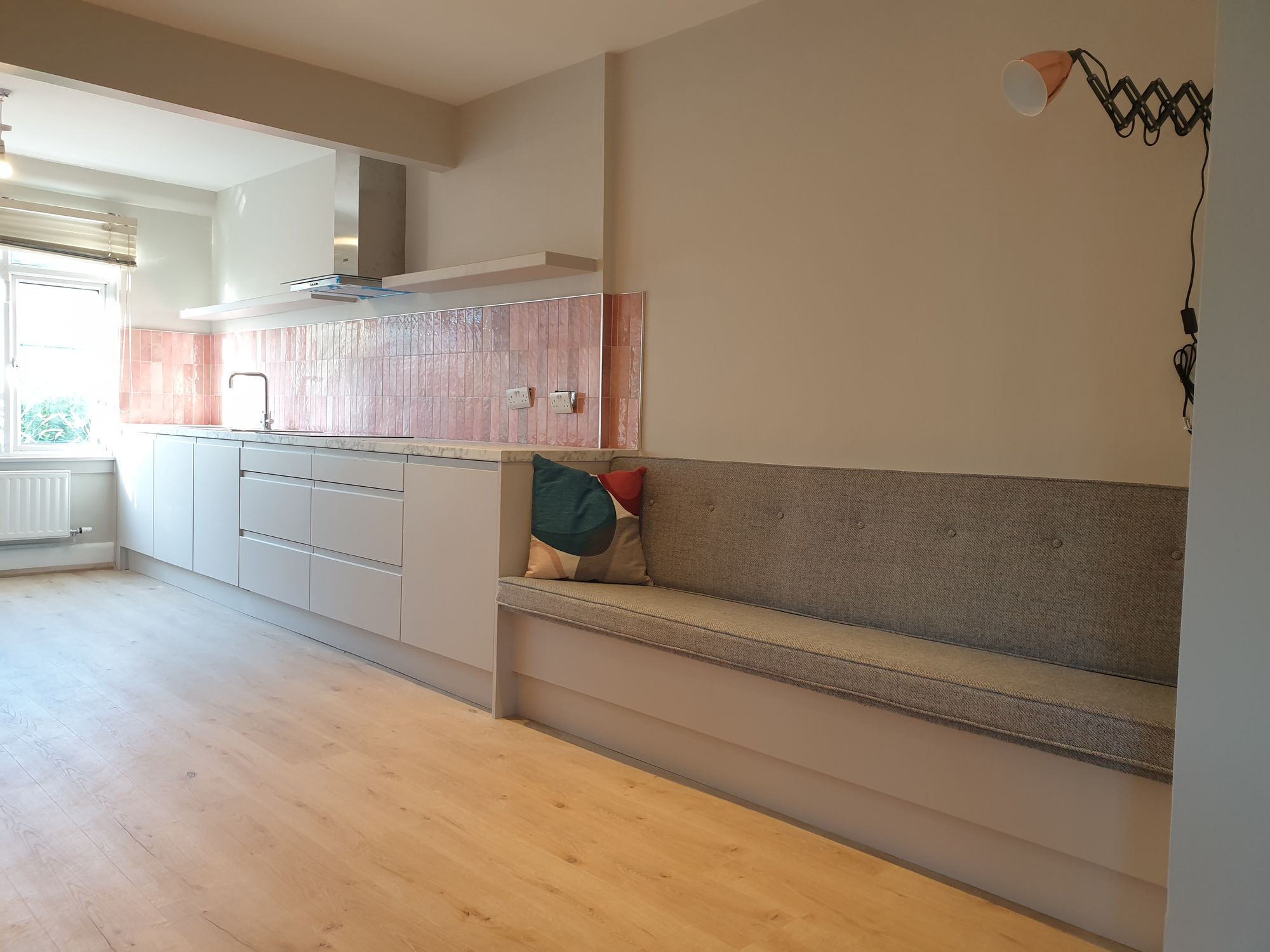 Custom kitchen renovation with modern cabinets and professional installation